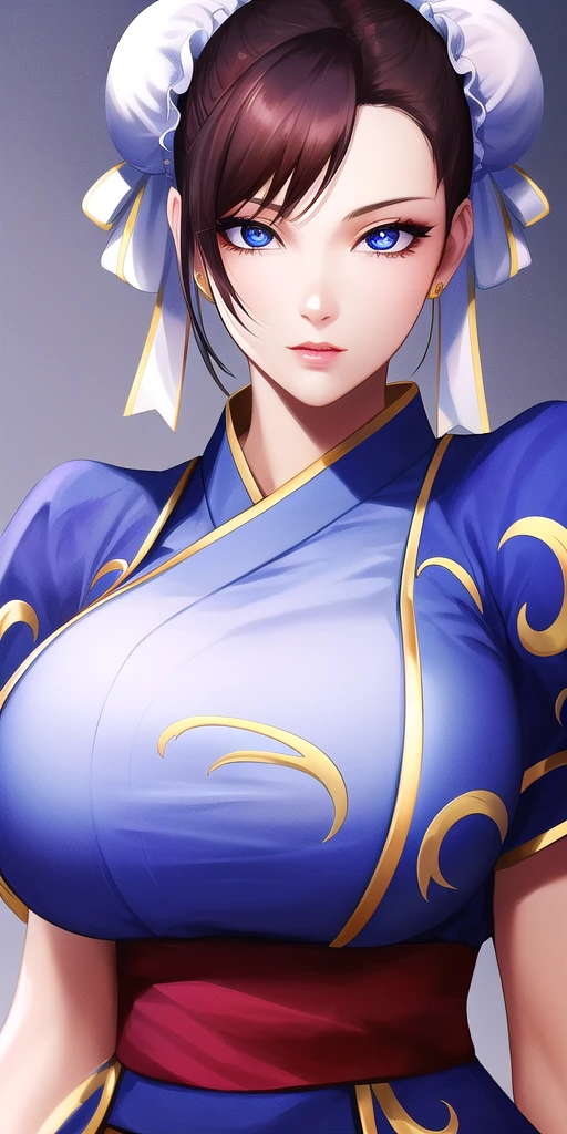 <lora:ChunLIV6:0.7> sfchunlidoublebun, huge_breasts, standing, solo, kimono, masterpiece, best_quality, detailed_face, detailed_eyes, highres, beautiful, detailed, absurdres,