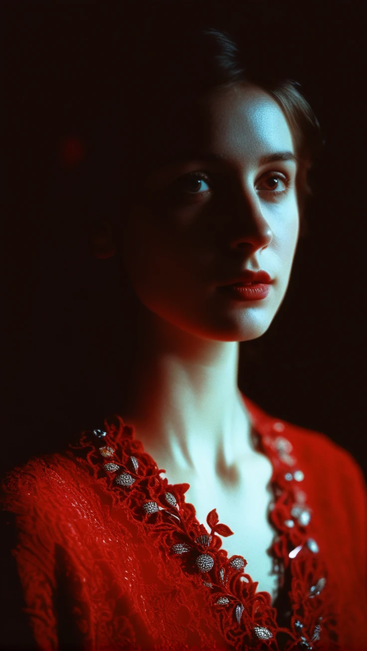 Engulfed By red,a portrait of a pretty french young woman,intricate detail,modern,16k,digital art,artstation,cinematic lighting,vivid,professional 3d model analog film photo,a portrait of a pretty french young woman,faded film,desaturated,35mm photo,grainy,vignette,vintage,Kodachrome,Lomography,stained,highly detailed,found footage . octane render,highly detailed,volumetric,dramatic lighting,