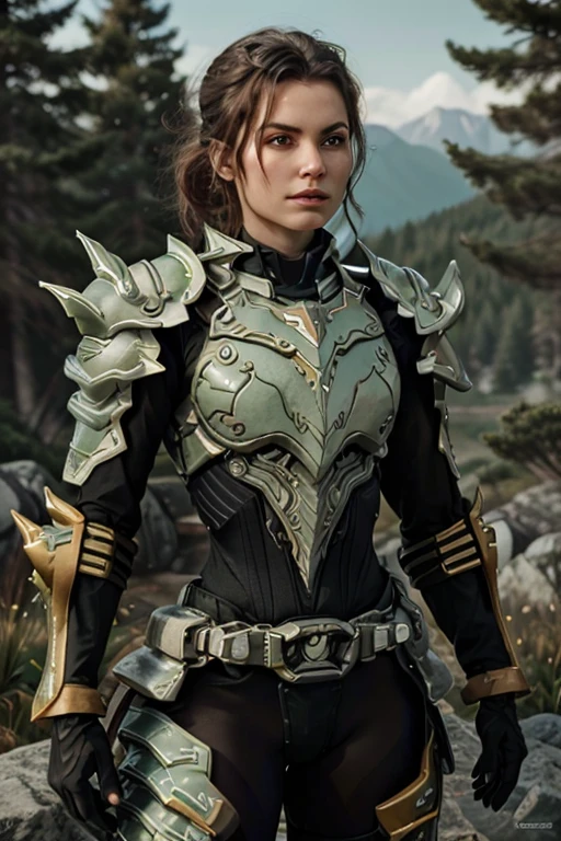 <lora:HXarmour_065:0.7>,mountain,Vivacious pose, hxarmour,1girl,(green armour:1.3),, ultra-detailed,extremely delicate and beautiful,(by exquisite colors block),masterpiece,best quality,unreal engine 5 rendering,movie light,movie lens,movie special effects,detailed details,HDR,UHD,8K,CG wallpaper,