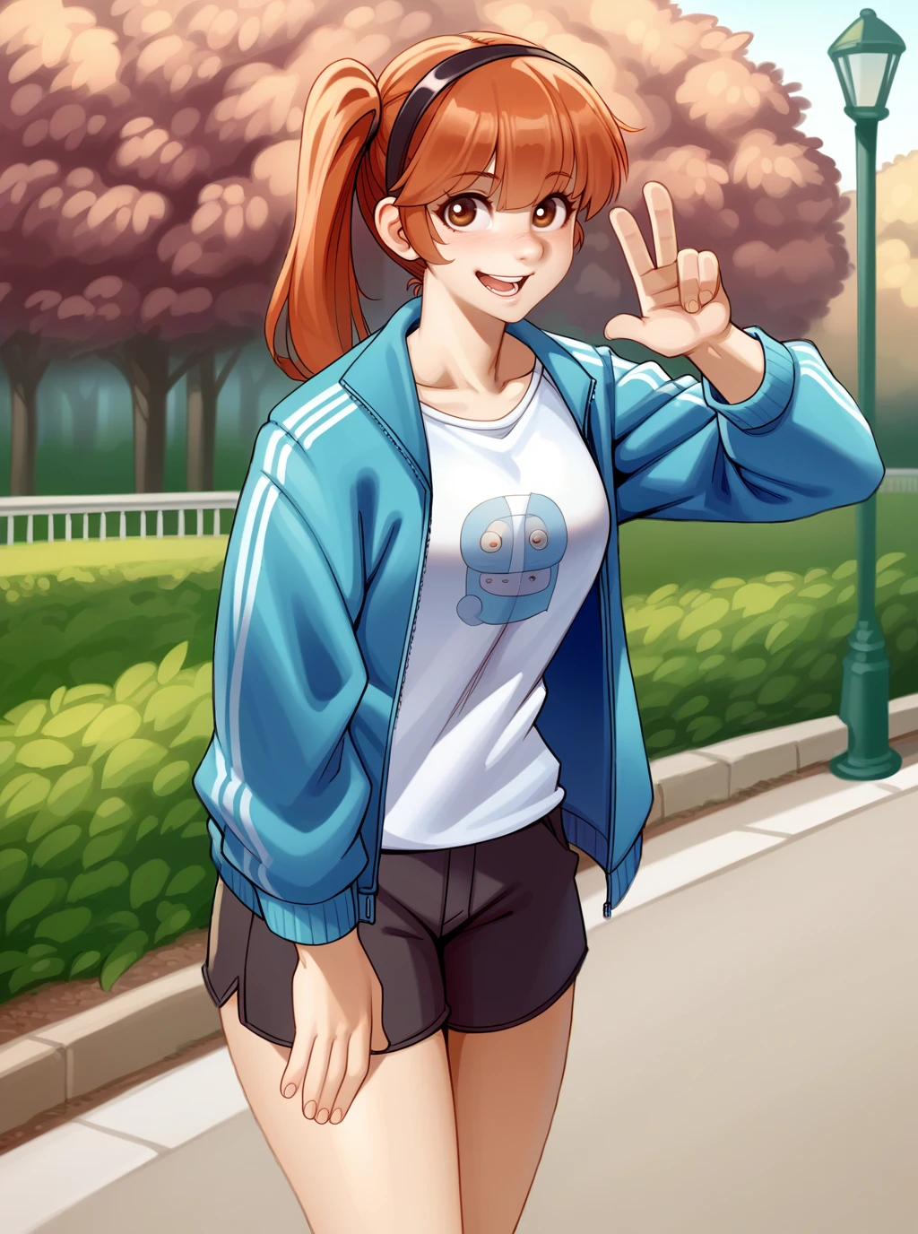 score_9, score_8_up, score_7_up, source_anime, solo, 1girl, , , , , park, __gestures_one_hand_variable_numbers_of_open_fingers__, Gustavo Aguerre, , kairunoburogu, <lora:kairunoborugu_PDXL-000001:1>