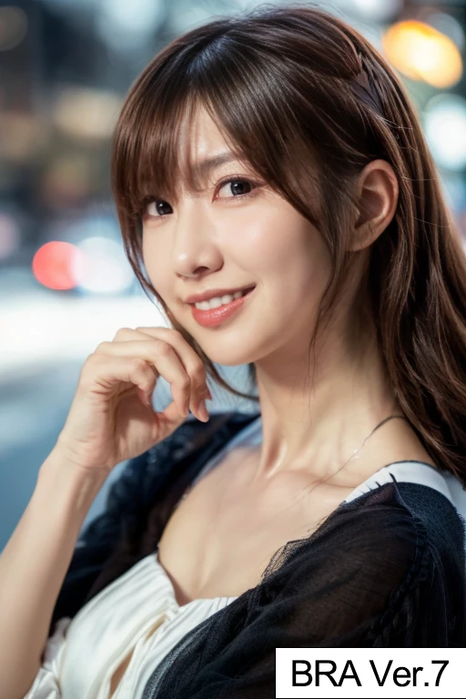 ikuta_chimu, <lora:ikuta_chimu_LoRA_For_BRA_1_00Ver:0.8> 1girl, (RAW photo, best quality), (realistic, photo-realistic:1.4), masterpiece, an extremely delicate and beautiful, extremely detailed, 2k wallpaper, Amazing, finely detail, extremely detailed CG, unity, 8k wallpaper, ultra-detailed, highres, soft light, beautiful detailed girl, extremely detailed eyes and face, beautiful detailed nose, beautiful detailed eyes, cinematic lighting, perfect anatomy, slender body, bokeh, smile, <lora:Add_More_Details-Detail_Enhancer-Tweaker_v_1_0:0.5> <lora:epiNoiseoffset_v2:1> <lora:EnvyBetterHands_LoCon_v_beta_2_0:1> perfect hands