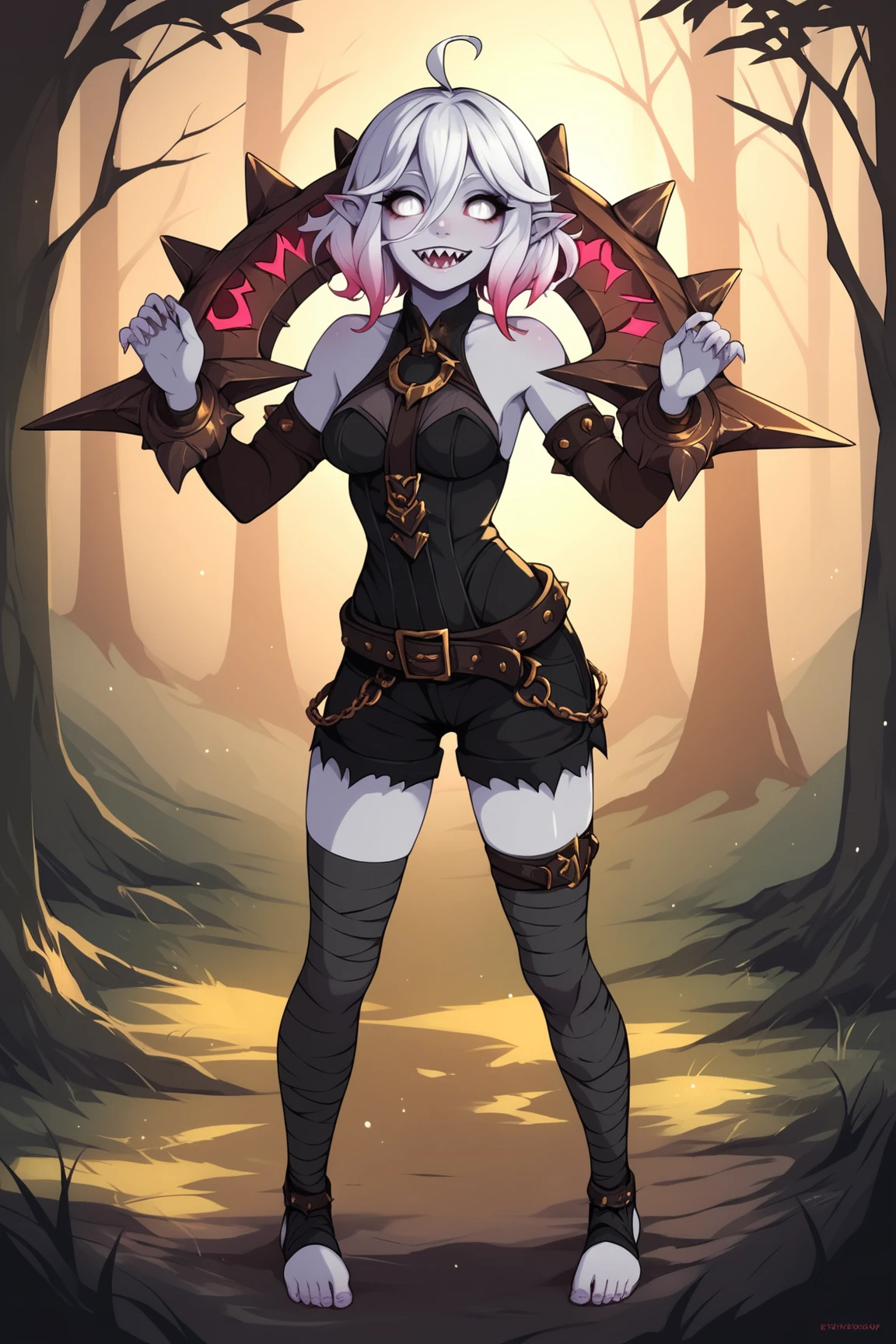 hell, demon, infernal, wide hips, slim hourglass figure, narrow waist, elf ,desert assassin  , patterned silk , mouth mask, leg tattoos, tattoos,muted platinum hair, Messy Bun, albino, full body, shuriken, on one knee, rainy night, in a  bunker, in a  meadow with rolling hills, bombshell hair, shiny auburn hair, Heart Braid,twin braids, fetal position<lora:EnvyInfernalXL01b:1:1:lbw=ALL>