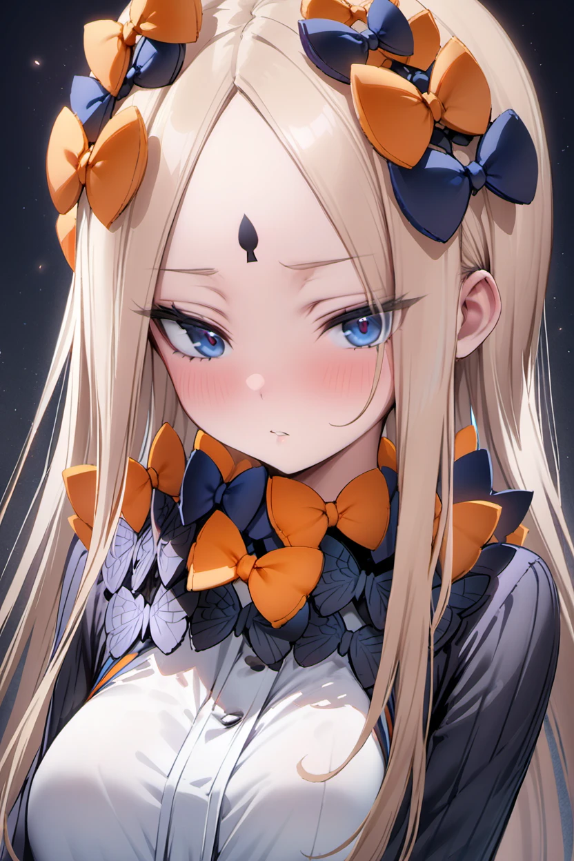 (best quality:1.2),(masterpiece:1.2),1girl,abigail williams \(fate\),sfw,upper body,
<lora:Sakimichan_style_XL_v1-000150:0.7>,