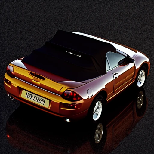amber tail light, top down, above view