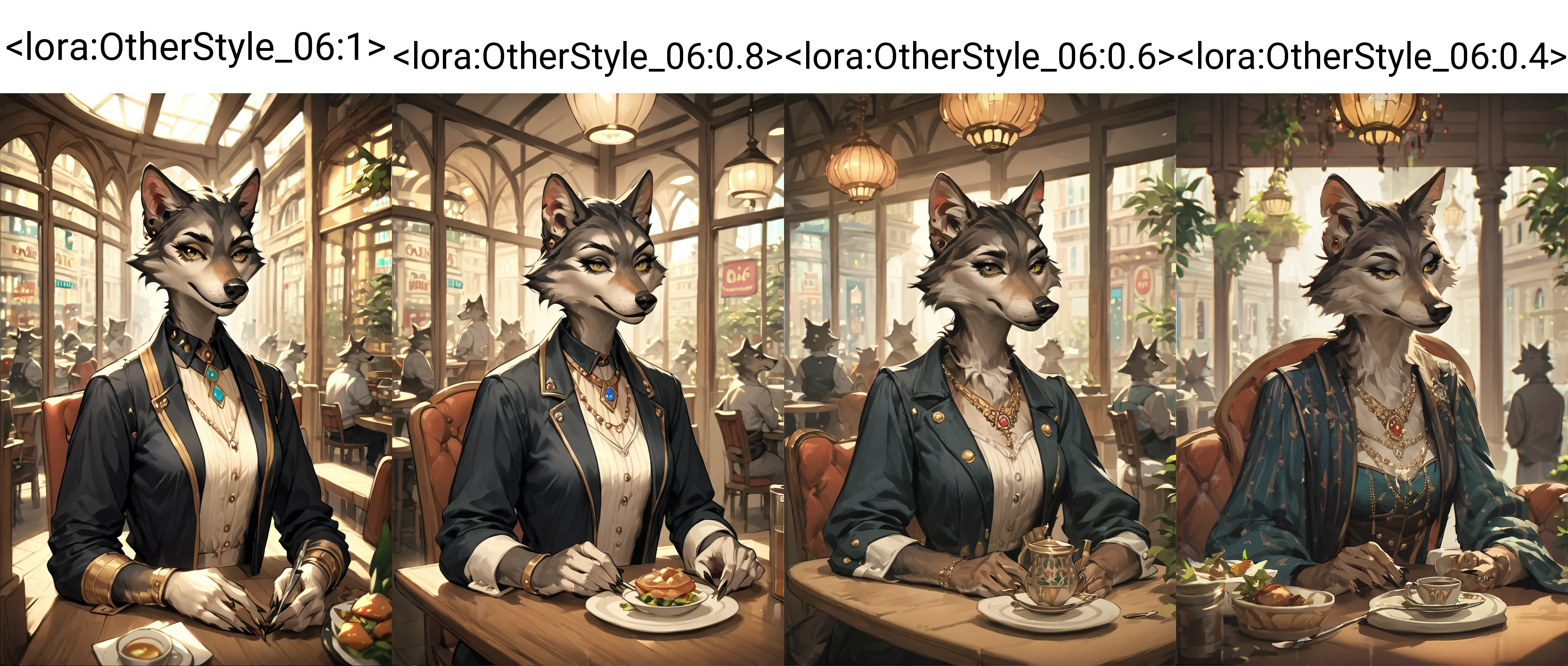 score_9, score_8_up, score_7_up, score_6_up, score_5_up, score_4_up,<lora:OtherStyle_06:1>, source_furry,female aristocrat wolf sit at a table at a cafe,wolf,female aristocrat,solo focus,rating_safe,aristocrat