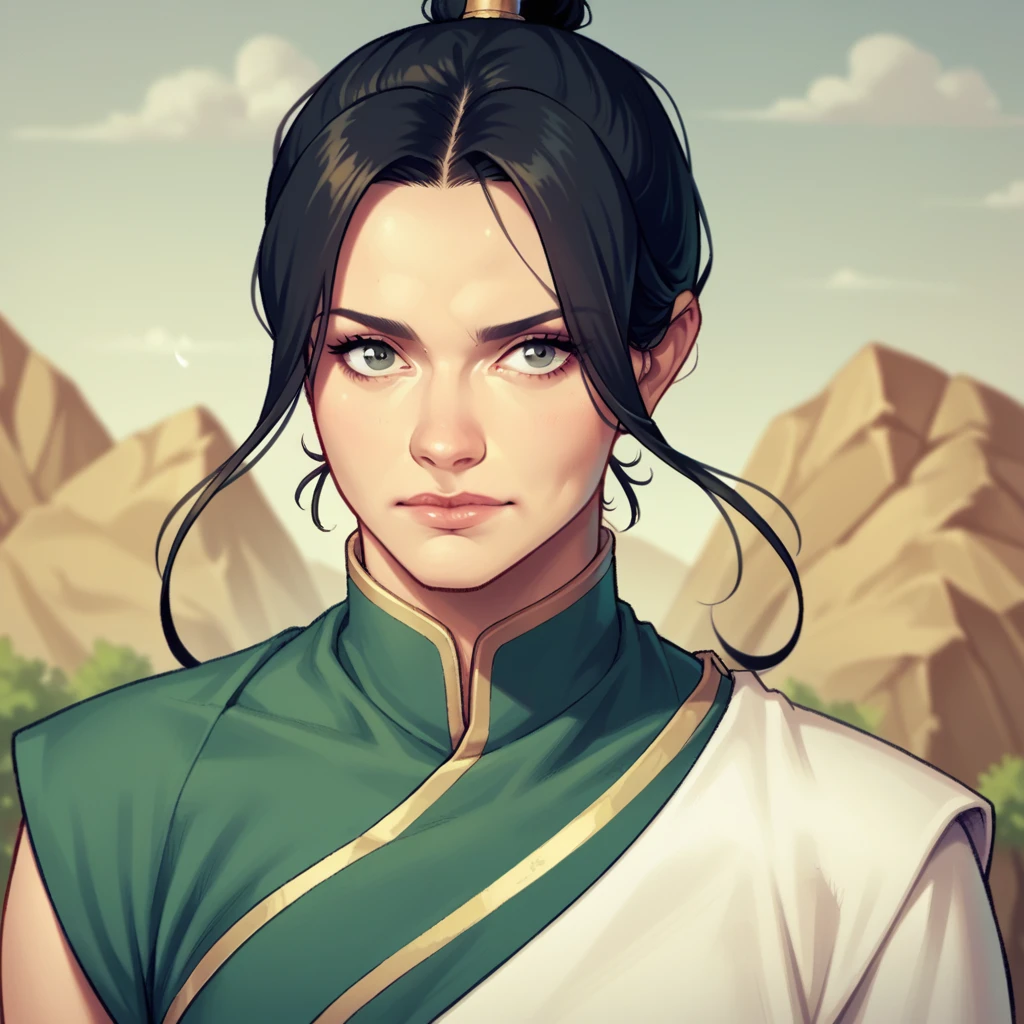 score_9, score_8_up, score_7_up, score_6_up,source_anime,ATLA style, anime 2d, a beautiful kyoshi warrior from avatar the last airbender, face, olxcke, <lora:olcooke_ponyxl_aut_xl_1_st_wicap_merger_74_94_04_06-olxcke:1>