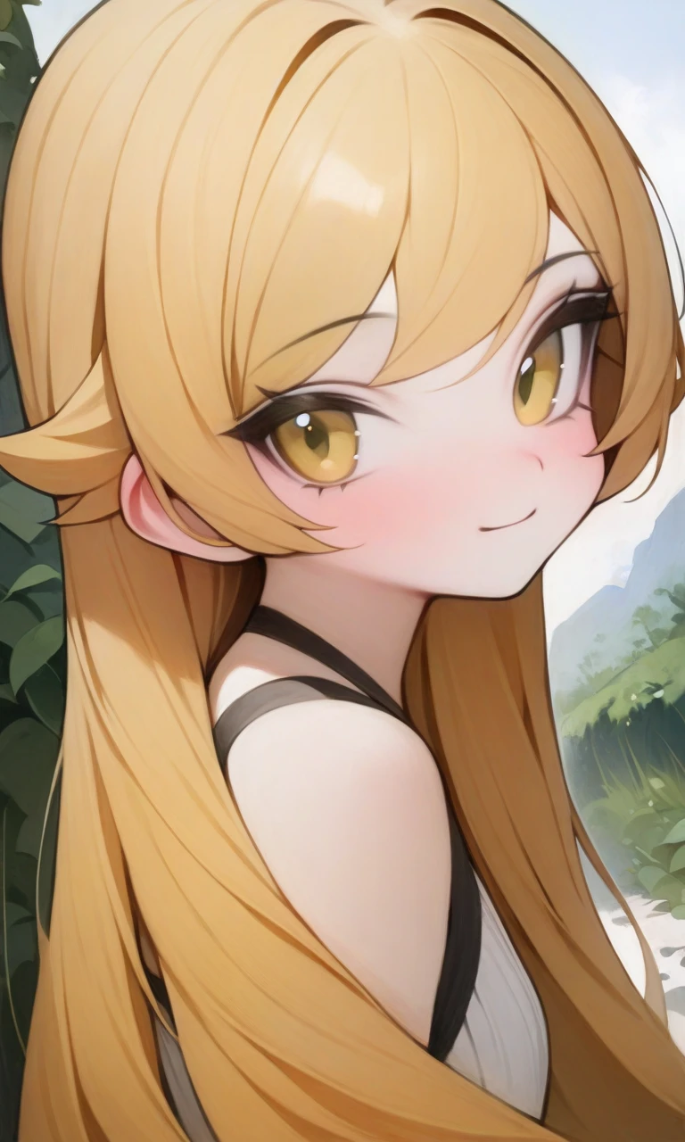 solo, 1girl, oshino shinobu,
standing, looking at viewer, light smile, portrait,
outdoors,
masterpiece, best quality, very aesthetic, absurdres, wlsdnjs950,
<lora:Rabbit_(wlsdnjs950)_XL:1>