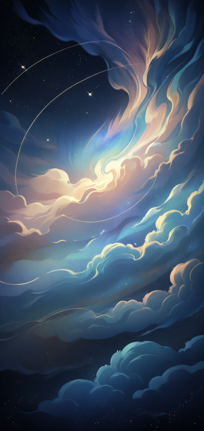 Graphic Design,cloud patterns,Vortex cloud,Nebula,Universe,Star pattern,galaxy,Milky Way,lines,Golden line tracing,8k,best quality,masterpiece,highres,absurdres,edgQuality,<lora:DetailedEyes_V3:1>,<lora:WildcardX-XL-Detail-Enhancer:1>,<lora:yuanzun-000160:0.6>,Ancient China,<lora:add-detail-xl:1.5>,