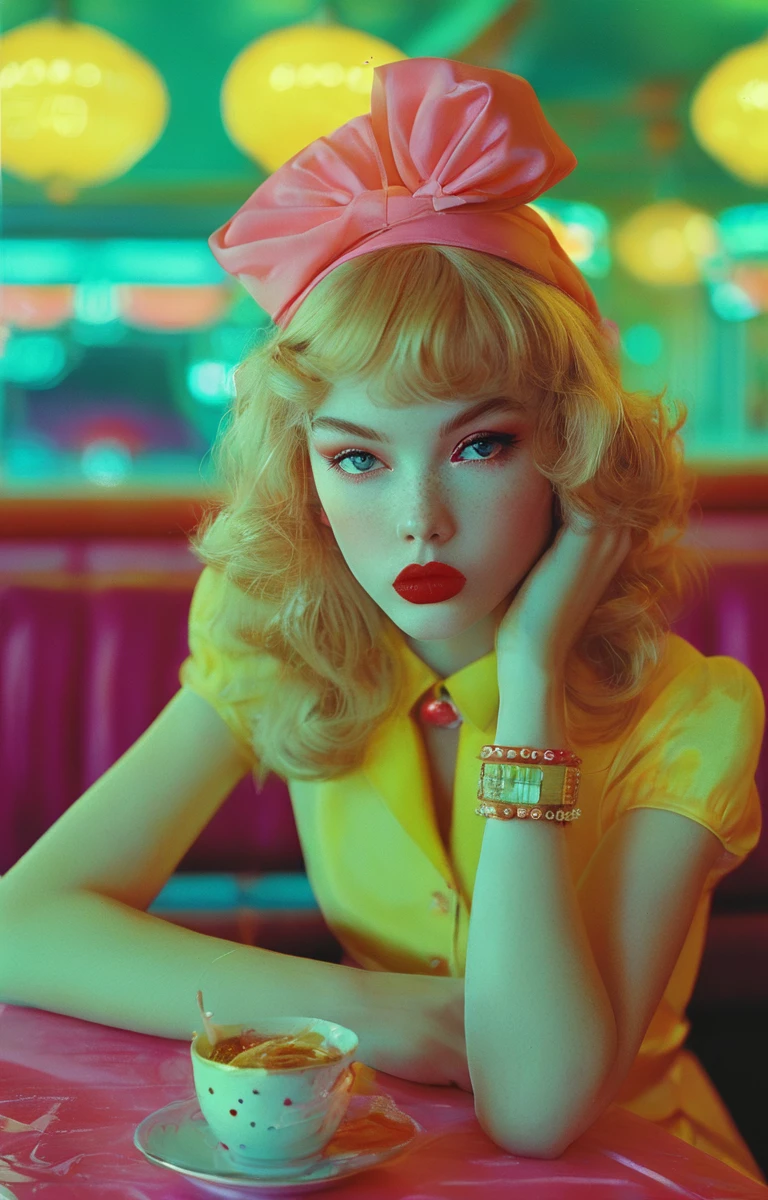 masterpiece,best quality,<lora:tbh154-sdxl:1>,illustration,style of Miles Aldridge, tech genius teenage girl