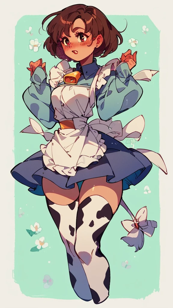 <lora:Elli_harvest_moon:1> harvest_moon, elli, brow hair, wide hips, cow print,thigh high socks,, score_9, score_8_up, score_7_up, score_6_up, score_5_up,