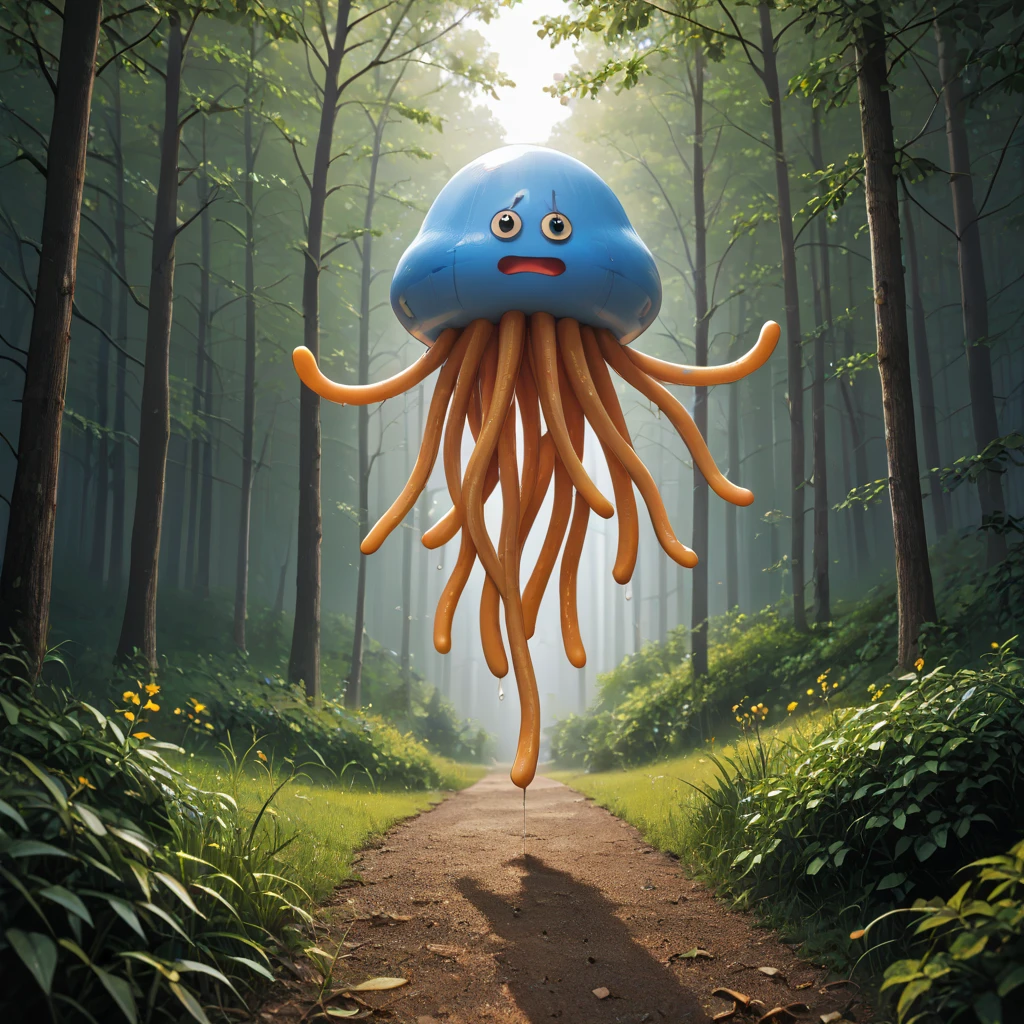 score_9, score_8_up, score_7_up, best quality, masterpiece, source_anime, zPDXL2 ,BREAK,
in forest, healslime, monster, tentacles
, <lora:dqhealslime:1>,