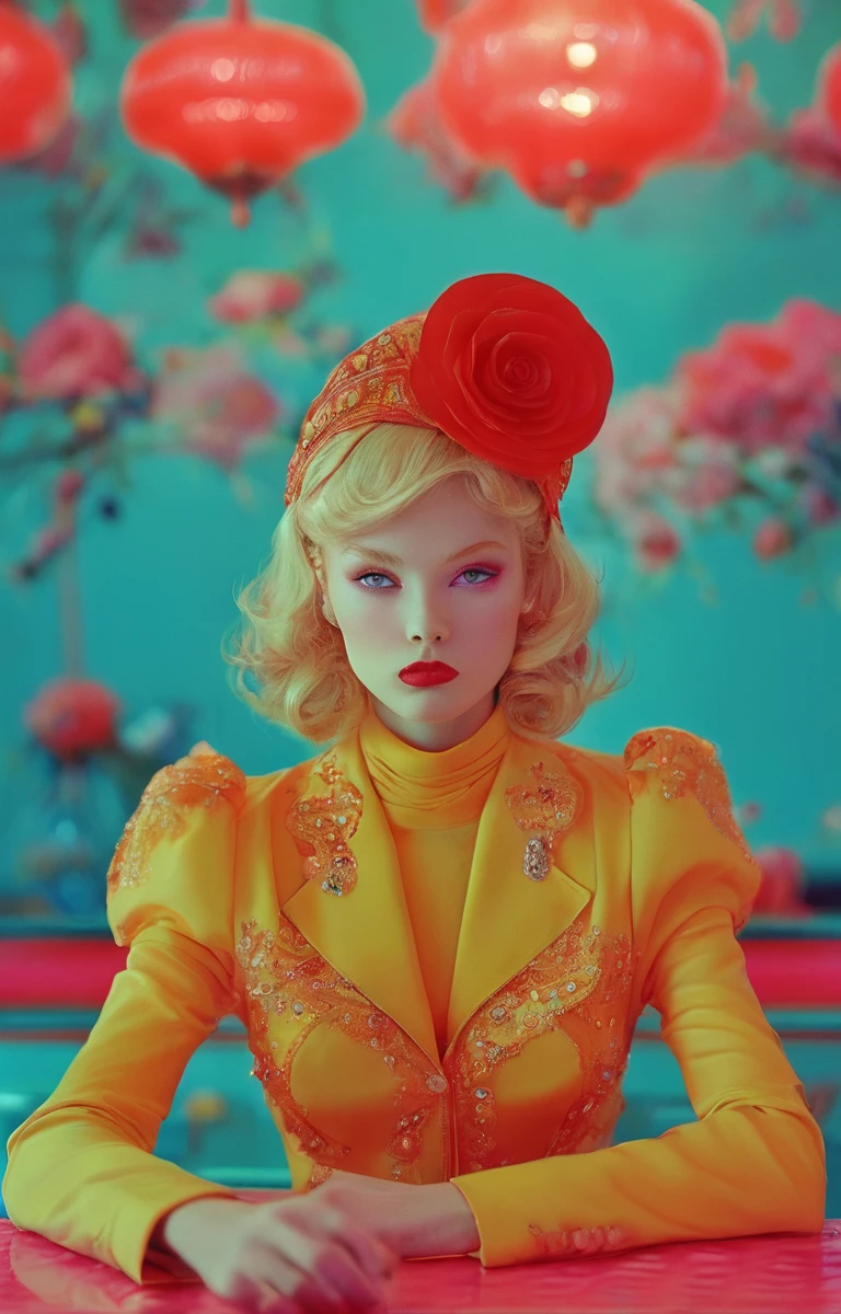 masterpiece,best quality,<lora:tbh154-sdxl:1>,illustration,style of Miles Aldridge, tech genius teenage girl