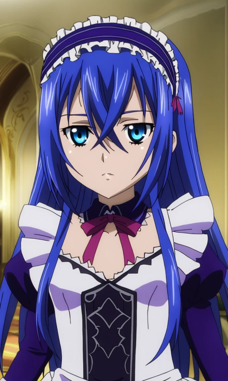 astarte\(strike the blood\),1girl,blue eyes,blue hair,straight hair,hair between eyes,long hair,small breasts,flat chested,maid dress, astarte\(strike the blood\),1girl,blue eyes,blue hair,straight hair,hair between eyes,long hair,small breasts,flat chested,maid dress, symmetry, sharp focus, highly detailed, cinematic, candid, warm light, divine, romantic, intricate, elegant, generous, extremely rational, loving, glowing, attractive, singular, coherent