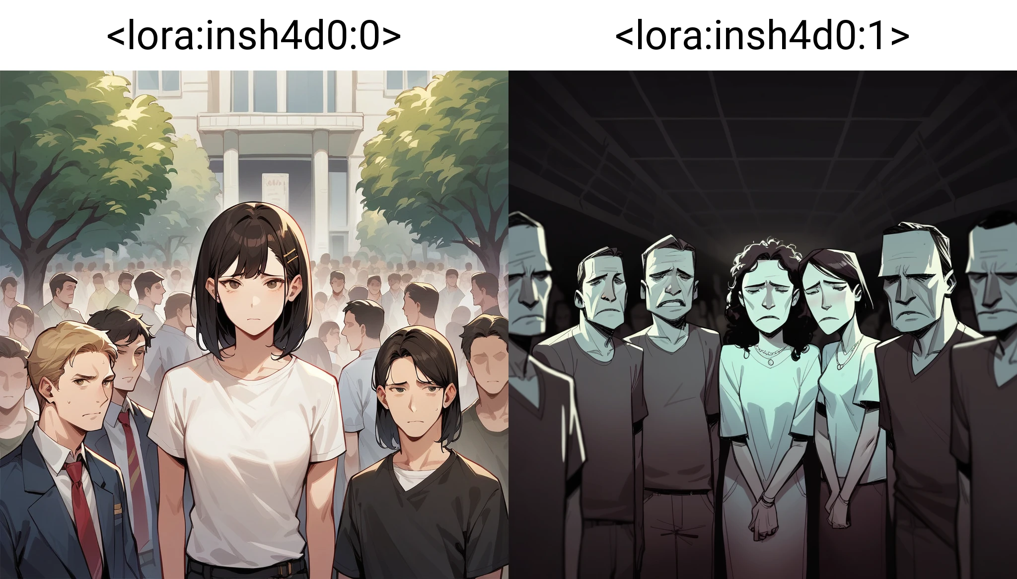 score_9, score_8_up, score_7_up, insh4d0,people,sad crowd,looking at viewer, multiple boys,multiple girls <lora:insh4d0:0>