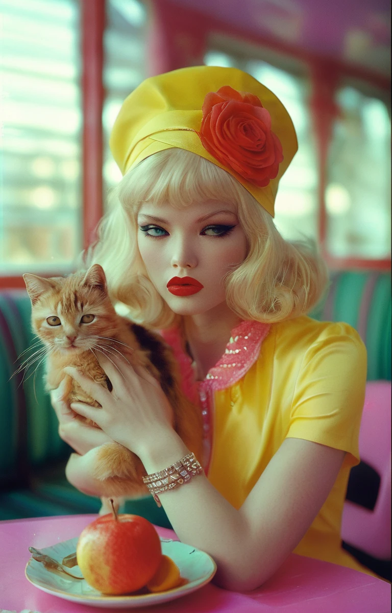 masterpiece,best quality,<lora:tbh154-sdxl:1>,illustration,style of Miles Aldridge, animals