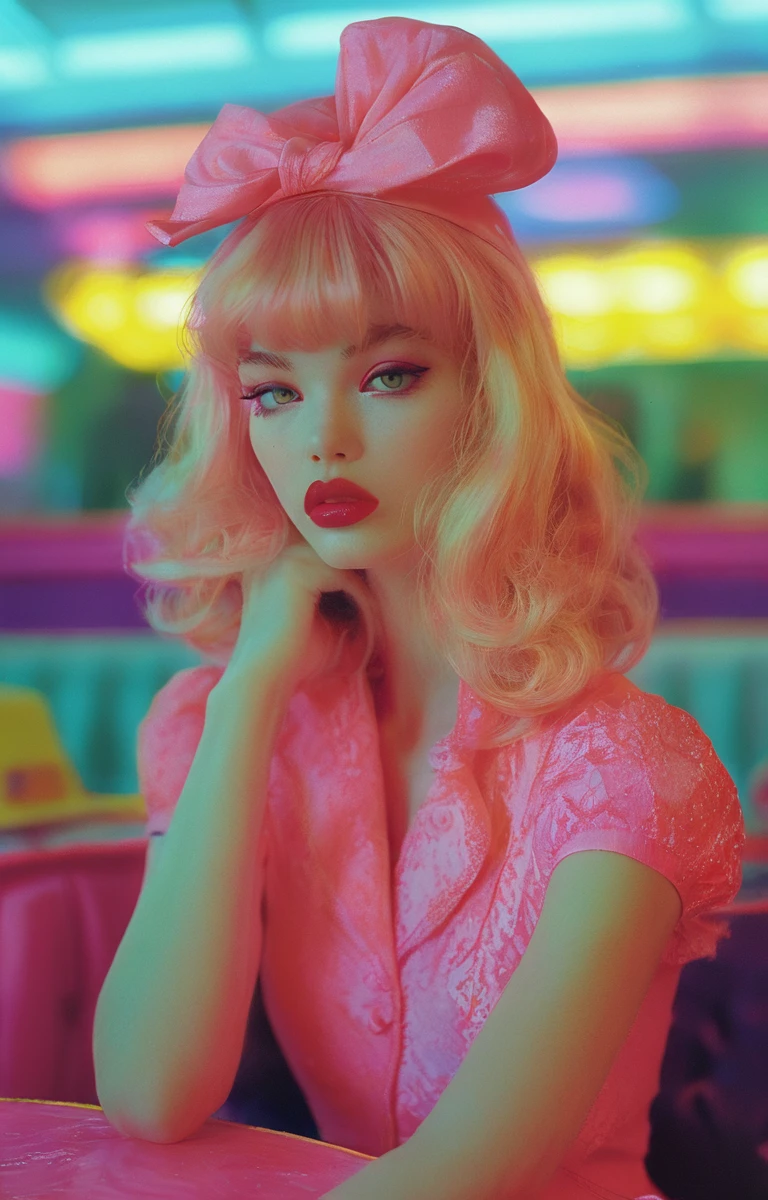 masterpiece,best quality,<lora:tbh154-sdxl:1>,illustration,style of Miles Aldridge, tech genius teenage girl