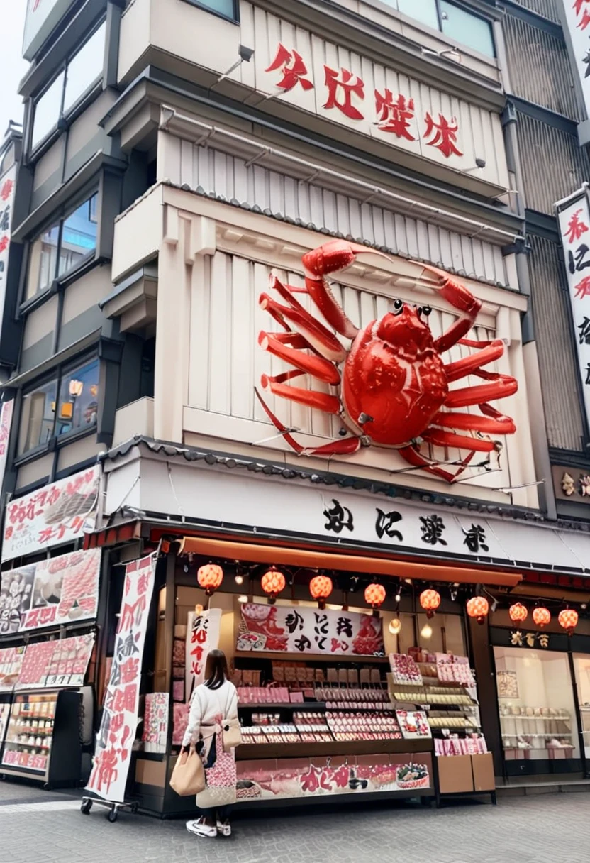 masterpiece, best quality, very aesthetic, absurdres,
kanidouraku, storefront, doutonbori, osaka, scenery, building, real world location, outdoors, architecture, paper lantern, bag, city, lantern, hat, shop, realistic, photo background, sign, close-up, window
<lora:osaka_kanidouraku_SDXL_V1:1>