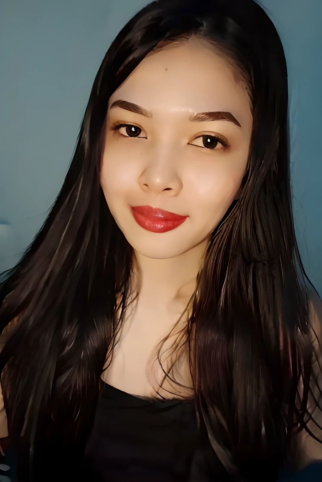 <lora:JGV5:1> alma, almaaraaa, javanese, girl, woman, young adult, 1girl, slim body, skinny, petite girl, bra cup size 32b, small boobs, small breast, small hips, black tanktop