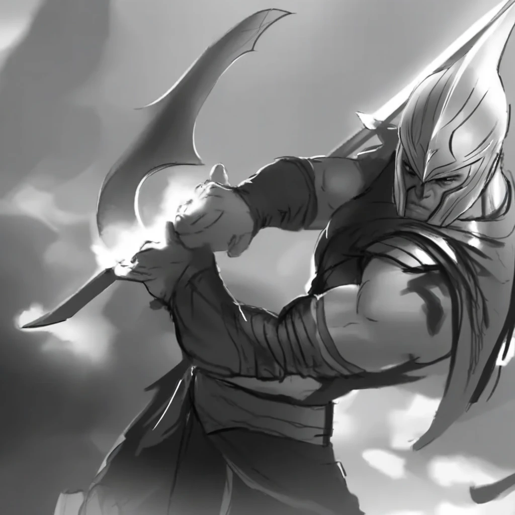 lor concept art, a warrior holding a sword