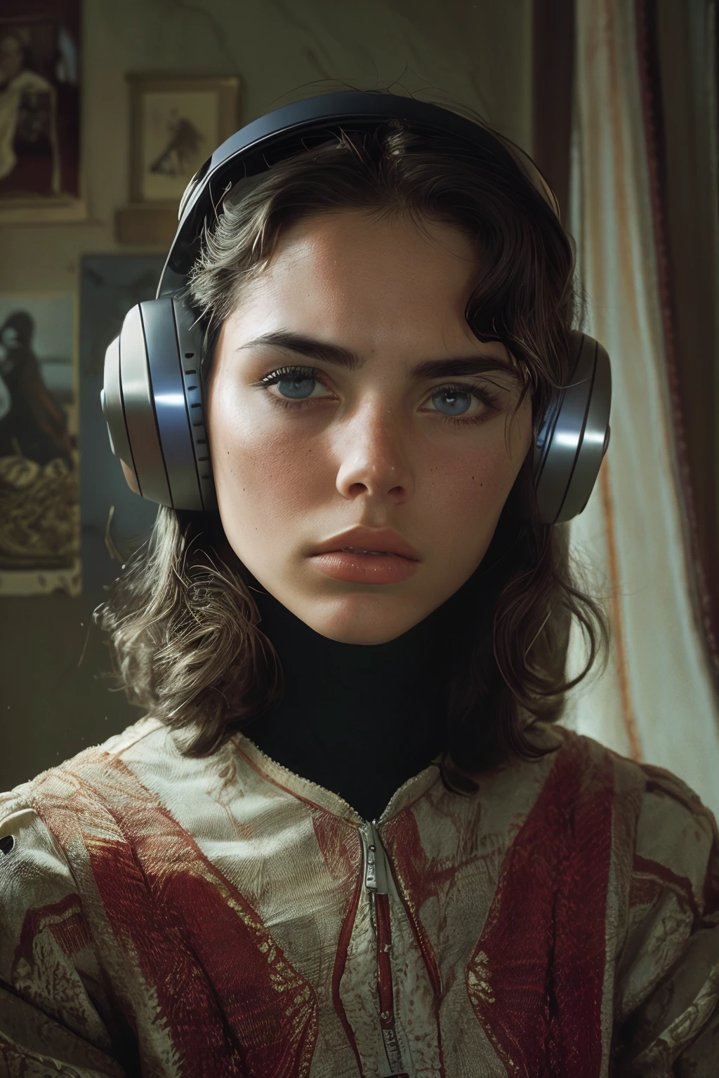 masterpiece,best quality,<lora:tbh156-:0.7>,illustration,style of Philip Lorca diCorcia, portrait of robot