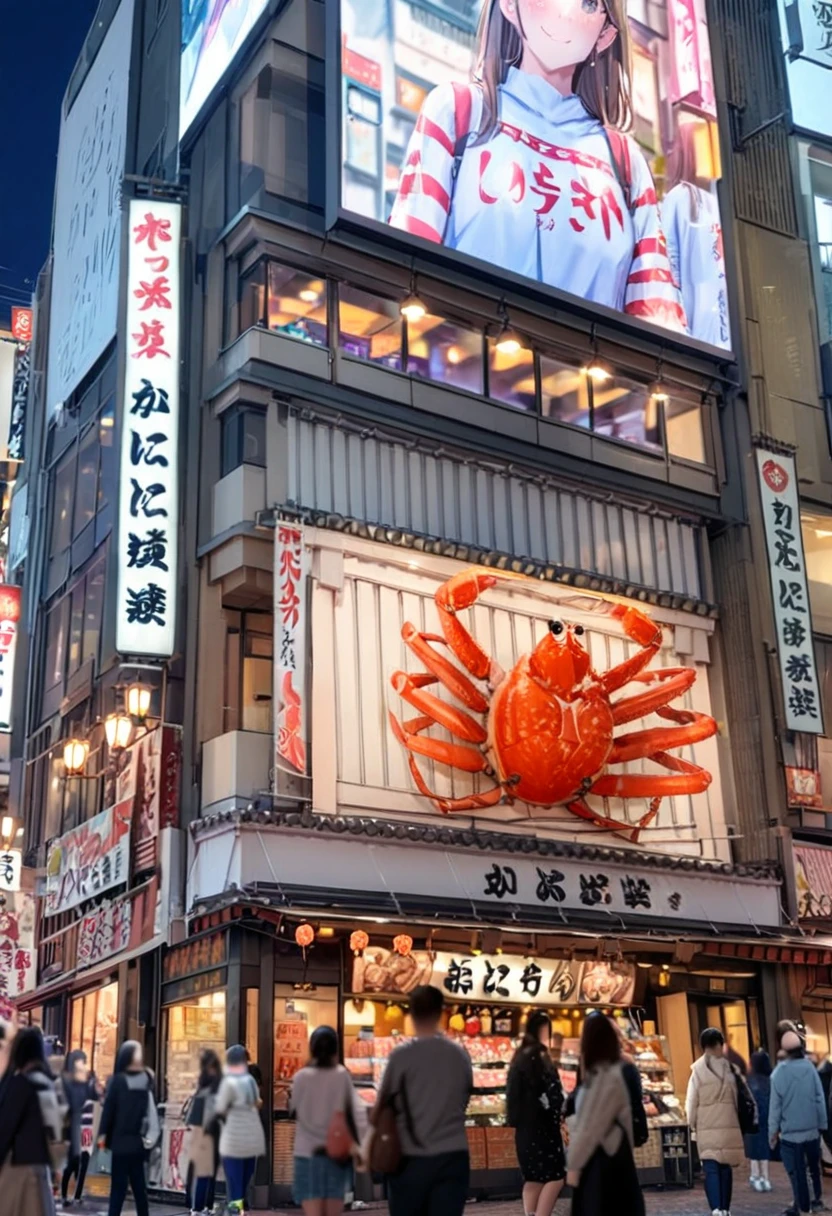 masterpiece, best quality, very aesthetic, absurdres,
kanidouraku, storefront, doutonbori, osaka, scenery, scenery, city, sign, building, real world location, outdoors, street, night, banner, crowd, storefront, road, 6+boys, blurry, multiple boys, depth of field, multiple girls, cityscape, lamppost, window, light, 6+girls, sky, crosswalk, traffic light, paper lantern, architecture, shop, realistic, photo background, close-up, neon lights
<lora:osaka_kanidouraku_SDXL_V1:1>
