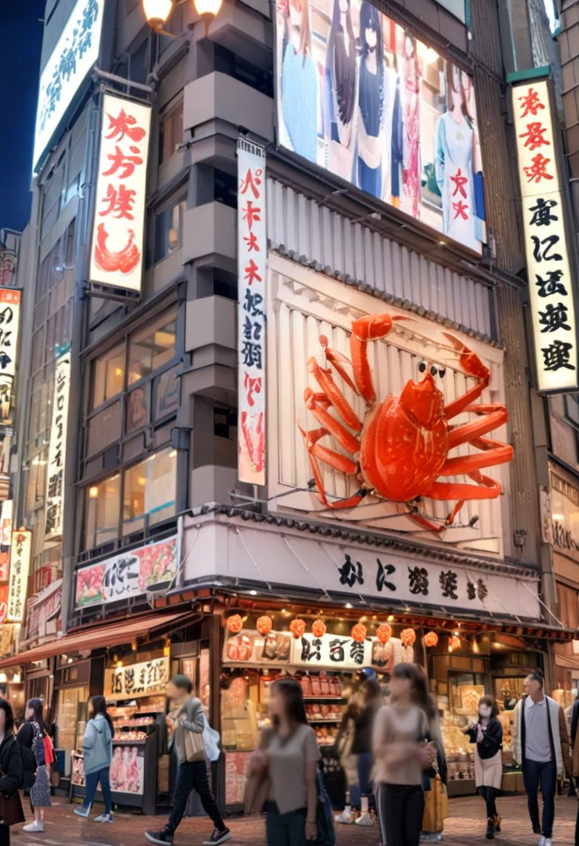 masterpiece, best quality, very aesthetic, absurdres,
kanidouraku, storefront, doutonbori, osaka, scenery, scenery, city, sign, building, real world location, outdoors, street, night, banner, crowd, storefront, road, 6+boys, blurry, multiple boys, depth of field, multiple girls, cityscape, lamppost, window, light, 6+girls, sky, crosswalk, traffic light, paper lantern, architecture, shop, realistic, photo background, close-up, neon lights
<lora:osaka_kanidouraku_SDXL_V1:1>