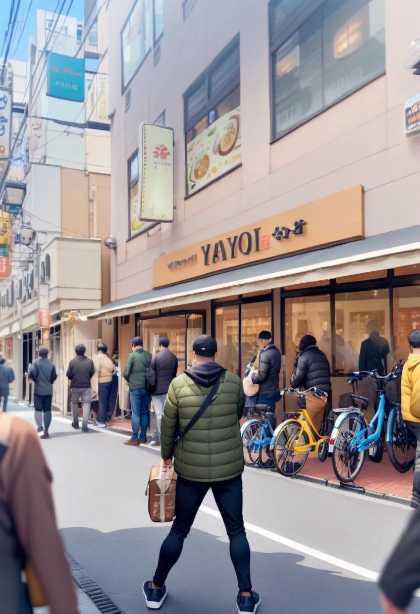 masterpiece, best quality, very aesthetic, absurdres,
yayoiken, storefront, bicycle, blurry, outdoors, street, 6+boys, real world location, multiple boys, bag, scenery, day, pants, jacket, denim
<lora:yayoiken_takatsuki_SDXL_V1:1>