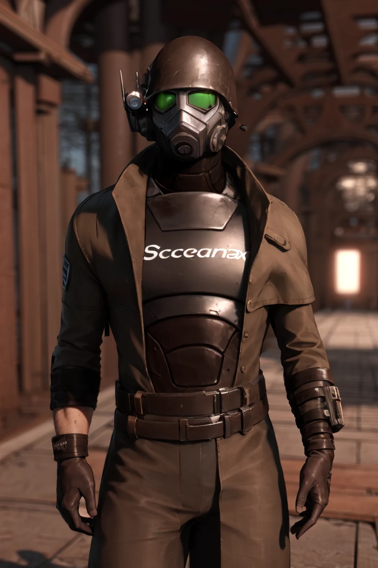 desertrang3rvx,1boy
brown gloves,
standing,upper body,
science fiction,underground facility,clean,
(insanely detailed, masterpiece, best quality),<lora:Desert_Ranger_v1.5:1>,