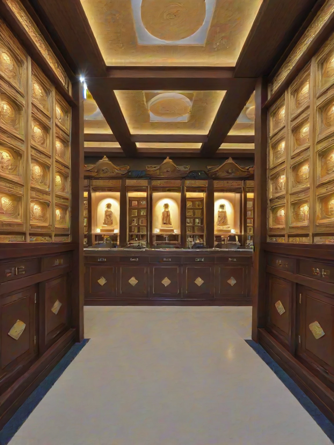 Renaissance style <lora:JJsColumbarium_XL:1>, masterpiece , best quality, ((Columbarium)), indoors, scenery,wall, door,  real world location,  highly detailed, , door, window,   . Realistic, perspective, light and shadow, religious or mythological themes, highly detailed