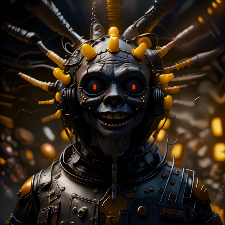 A 3d render of a [woman::creepy alien:8], highly detailed, 8K, stunning, hdr, subsurface scattering, global illumination, film still, Film-like, bokeh, 3d, RTX, insanely detailed, ornate pattern, fire, inferno, insect macro, ((very sexy pose)), volumetric lighting, caustics, 512paintstyle1, Style-Glass, Style-Necromancy, eonn2