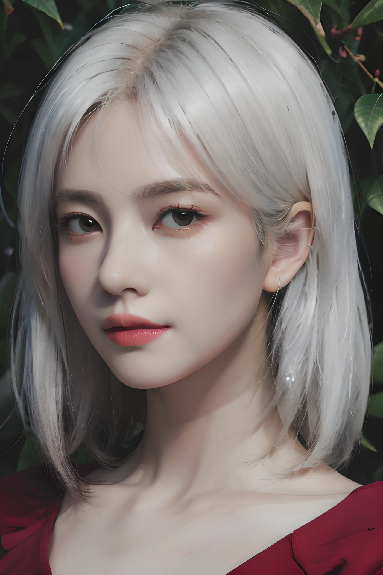 (4k, best quality, highres, absurdres, masterpiece:1.21), (realistic:1.331), detailed and intricate,
1girl, white hair, red shirt, <lora:girlslike_gyy:0.8>