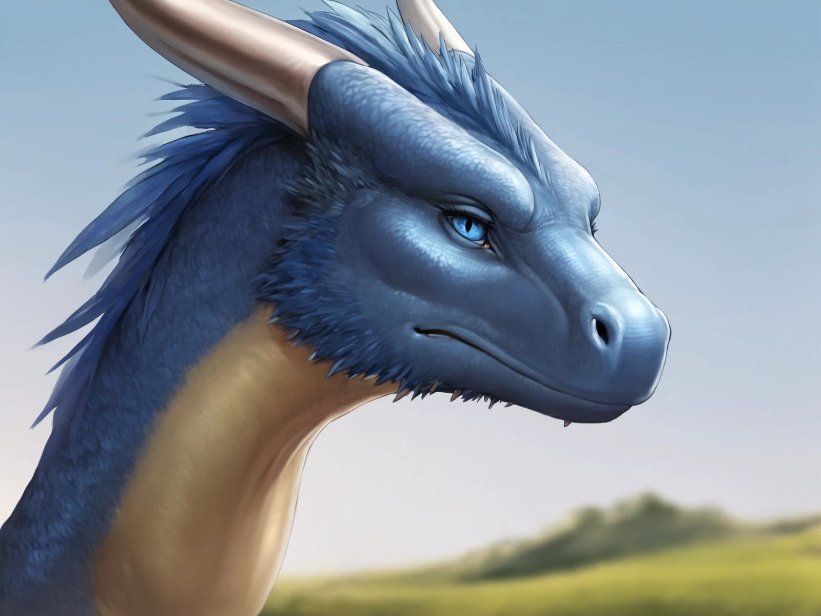 score_9,score_8,score_7,source_furry,
anthro,
female,
solo,
<3d:2.0>,
 dragon, 
feathered wings, 
grass, 
horns, female focus, 
no humans, 
realistic, 
saphira_eragon, 
simple background, 
sky, 
solo, 
uncensored, 
wings,
face focus,
blue skin,
blue scales,
blue feathers,
blue eyes,
 <lora:Saphira_Eragon:1> saphira_eragon, (best quality, good quality:1.4),
 masterpiece, 
best quality, 
photorealistic, 
hyperrealistic, 
ultradetailed, 
detailed background, 
photo background, 
digital drawing (artwork), 
by o-kemono, 
by darkgem, 
by scruffythedeer, 
by syuro,