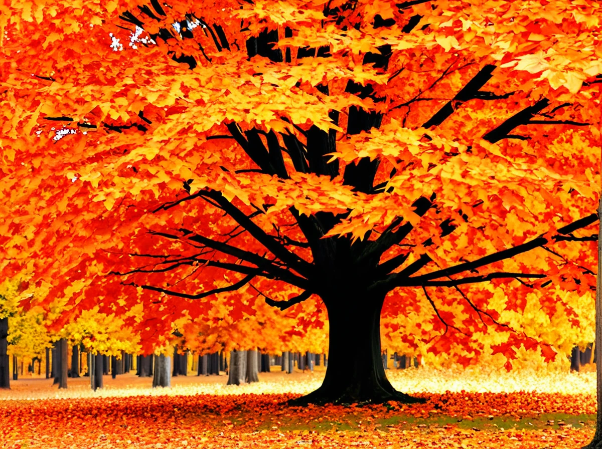 <lora:Aesthetics_Enhancer_XL:0.8>,masterpiece,absurd resolution,8k,
EnhanceImage,yellow and orange tone, tree, scenery, autumn leaves, outdoors, autumn, leaf, solo, orange theme, nature, maple leaf, forest, sky, sunlight