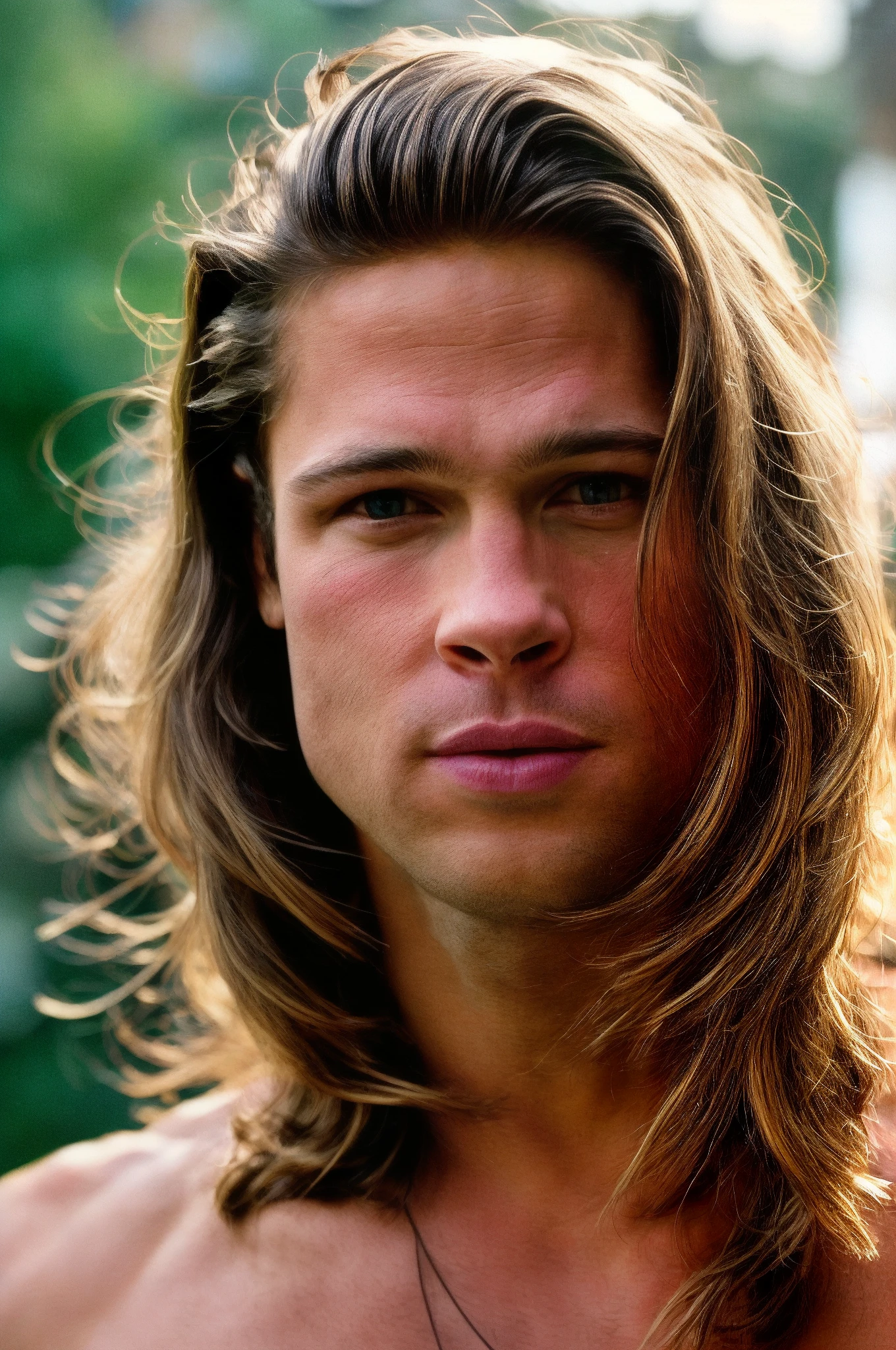 solo, highest resolution highly detailed photograph. face shot, portrait, perfecteyes, looking at viewer, long hair, Brad, boy