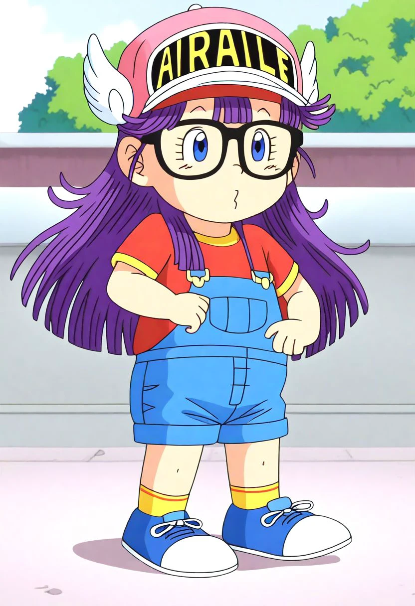 <lora:Hyper-SDXL-8steps-lora:1><lora:Fixhands_anime_bdsqlsz_V1:1>
zPDXL2, outdoors, city, tokyo, japan,
from behind, fighting stance, Sleepy, Drooping eyelids, half-closed eyes, and a slightly dazed expression.,
1girl, solo, ds-norimakiarale, purple hair, long hair, blue eyes, black-framed eyewear, pink hat, winged hat, ds-norimakiarale outfit, red shirt, blue overalls, yellow socks, blue shoes,
<lora:ds-norimakiarale_XL(pony)v10:1>