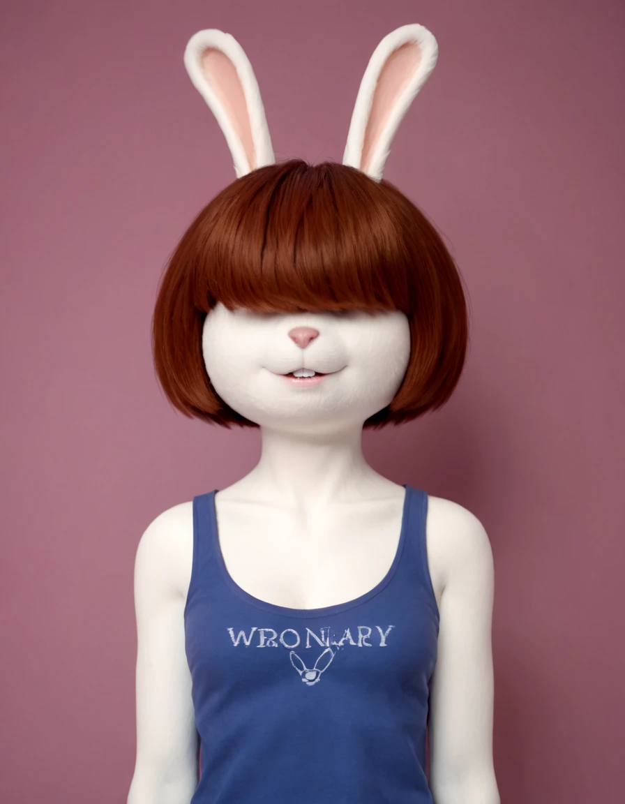 <lora:Molly_Macdonald_PonyXL:1> mollymac, 1girl, animal ears, rabbit ears, furry, hair over eyes, short hair, furry female, brown hair, rabbit girl, ( zPDXL BREAK , score_9, score_8_up, score_7_up:1)