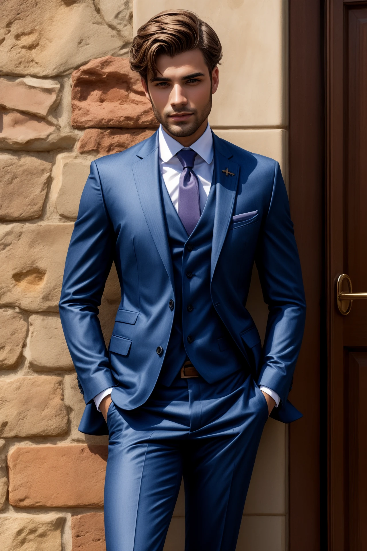 The Valley, in a tailored suit, Formal, professional, sleek, well-fitted, <lora:more_details:0.8>, maximum details, maximum details background