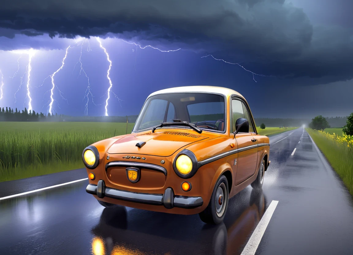 obc04 Car <lora:04_vehicle_obc04:1.0> on a road,
outside, supersized,
nature at background, professional, realistic, high quality,
Thunderstorms with heavy rain, <lora:general_vehicle:-0.05>