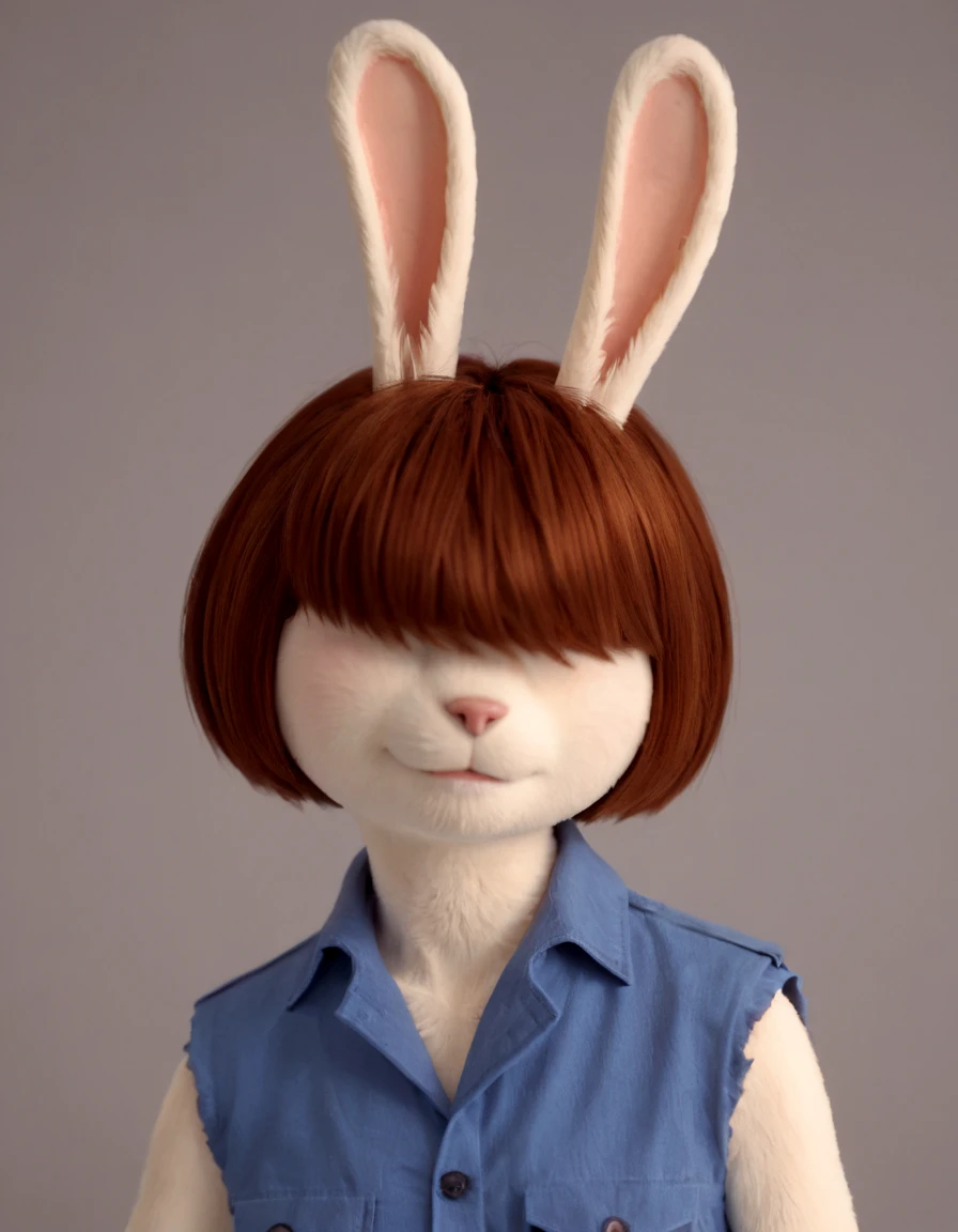 <lora:Molly_Macdonald_PonyXL:1> mollymac, 1girl, animal ears, rabbit ears, furry, hair over eyes, short hair, furry female, brown hair, rabbit girl, ( zPDXL BREAK , score_9, score_8_up, score_7_up:1)