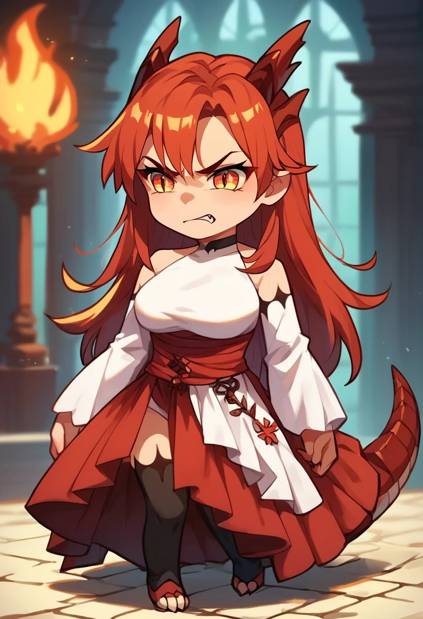 score_9, score_8_up, score_7_up, score_6_up, score_5_up, score_4_up,
rating_safe,chibi,
an anthro taniabt female dragon,dragon tail,official_costume,
((angry)), breathing fire,
masterpiece,
beautiful eyes,
fantasy background,
<lora:taniabt:0.9>