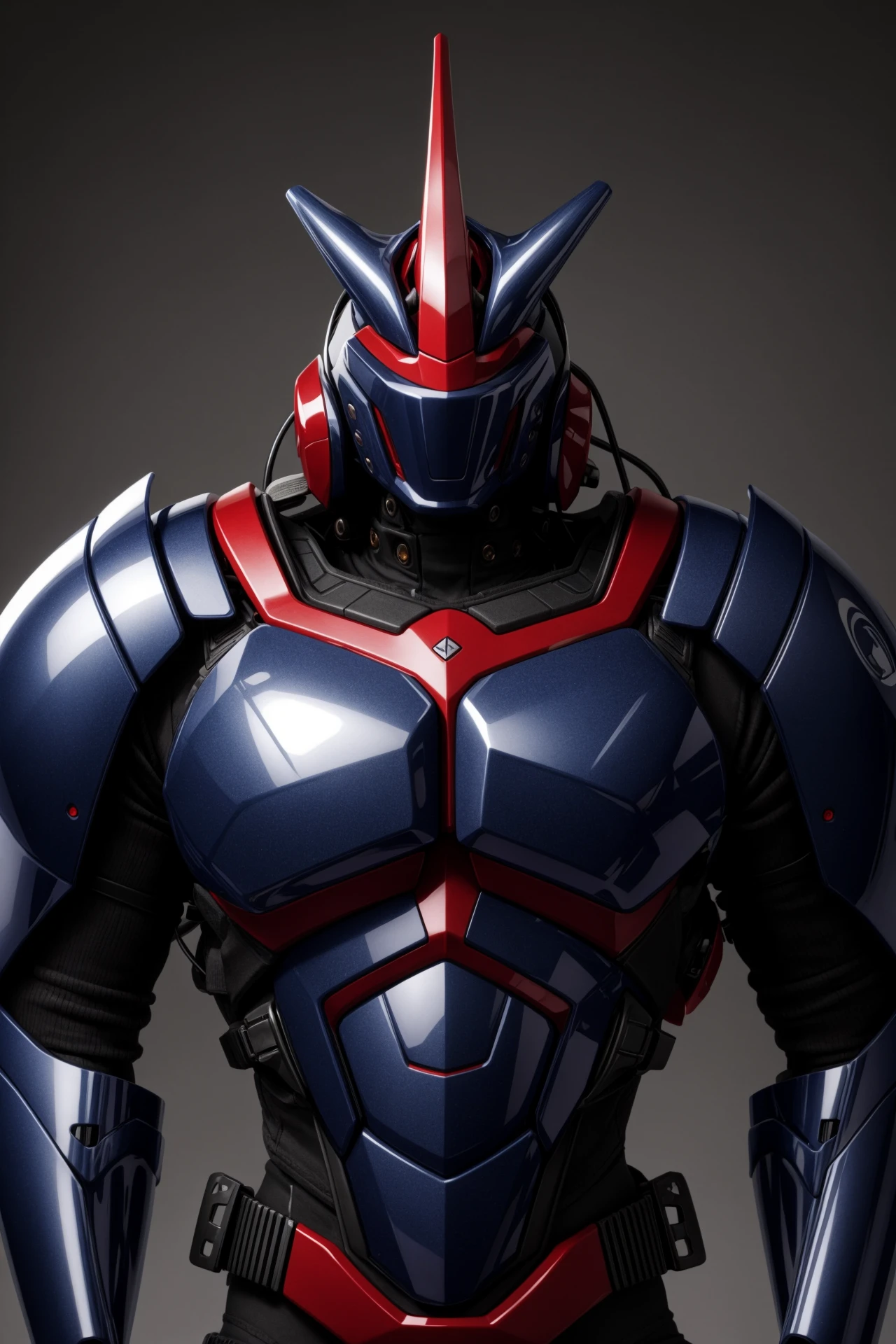 Red and Navy Blue creature, <lora:more_details:0.8>, maximum details, maximum details background