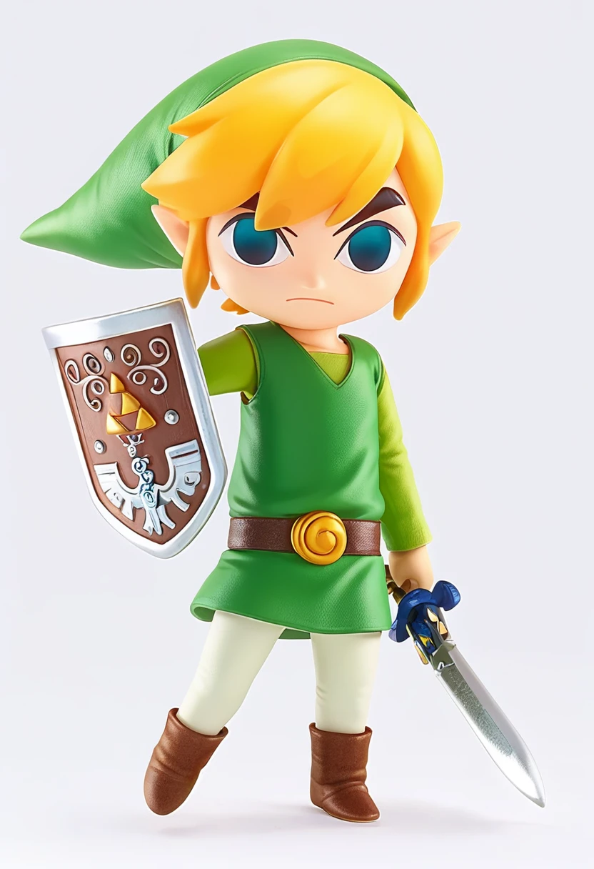 score_9, score_8_up, score_7_up (score_9:0.9),score_8_up,score_7_up,anime style,rating_safe,(zPDXL),<lora:Well excuuuuuussse me princess ponyXL v2:0.88>,toon link,shield,1boy,weapon,holding master sword,solo,male focus,left-handed,boots,grey background,master sword,green clothes,green hood,