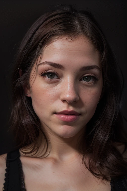Merger_dainty_fowline,
((headshot:1.2) portrait on a (plain dark grey background:1.2), (headshot:1.2), (face focus:1.1), (soft focus:1.2), low lighting, (out of focus:1.2):1.2),
bokeh, f1.4, 40mm, photorealistic, raw, 8k, textured skin, skin pores, intricate details <lora:epi_noiseoffset2:1>, epiCRealism