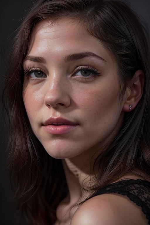 Merger_dainty_fowline,
((headshot:1.2) portrait on a (plain dark grey background:1.2), (headshot:1.2), (face focus:1.1), (soft focus:1.2), low lighting, (out of focus:1.2):1.2),
bokeh, f1.4, 40mm, photorealistic, raw, 8k, textured skin, skin pores, intricate details <lora:epi_noiseoffset2:1>, epiCRealism