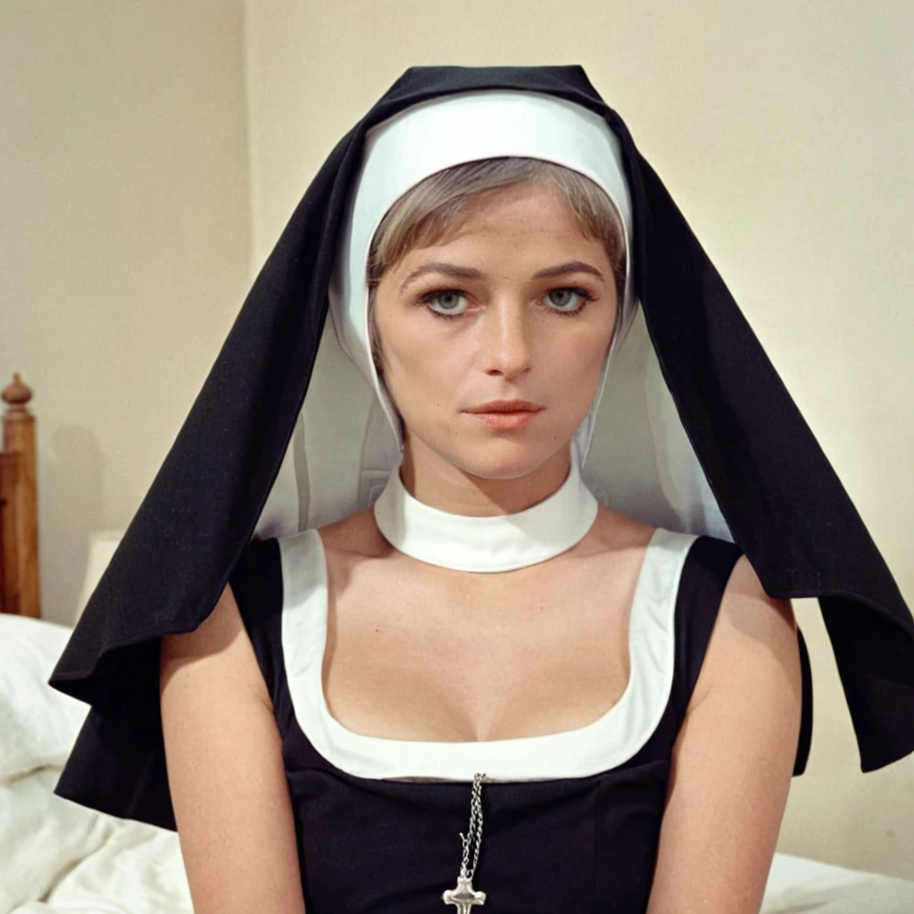 gnilpmarettolrahc as a sexy nun <lora:Charlotte Rampling 2 SDXL-step00001500:1>
