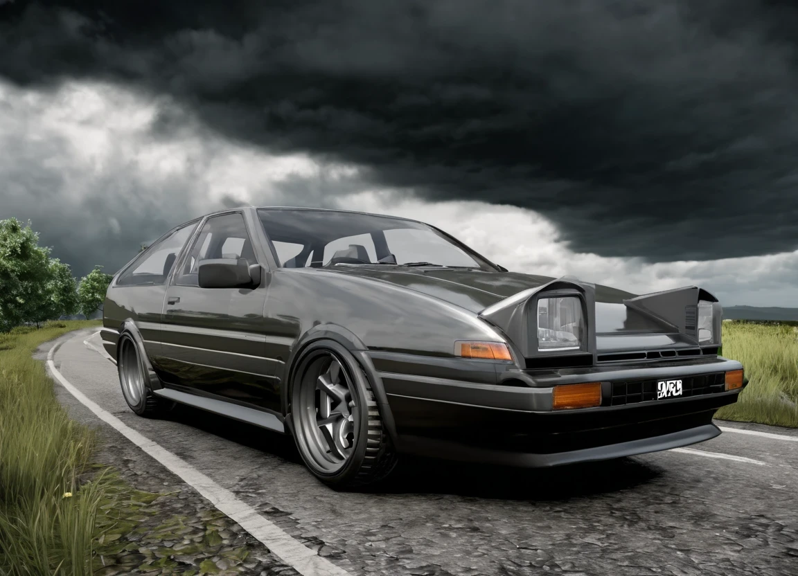 obc07 Car <lora:07_vehicle_obc07:1.0> on a road,
outside, primordial,
nature at background, professional, realistic, high quality,
Stormy with dark clouds, <lora:general_vehicle:-0.25>