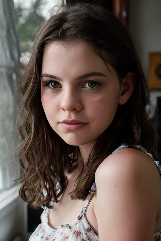 , full color portrait of a young woman SeaArt AI