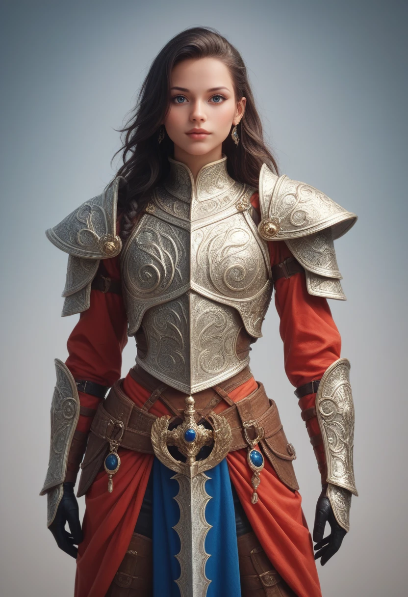 ((score_9), score_8_up, score_7_up), score_6_up, score_4_up, score_5_up, artful dreamy masterpiece,  Detailed Armor Design with Historical Inspiration: A character clad in meticulously crafted armor that reflects a specific historical period, incorporating intricate engravings and weathered textures to convey a sense of stoicism and battle-hardened resilience (think Vinland Saga).