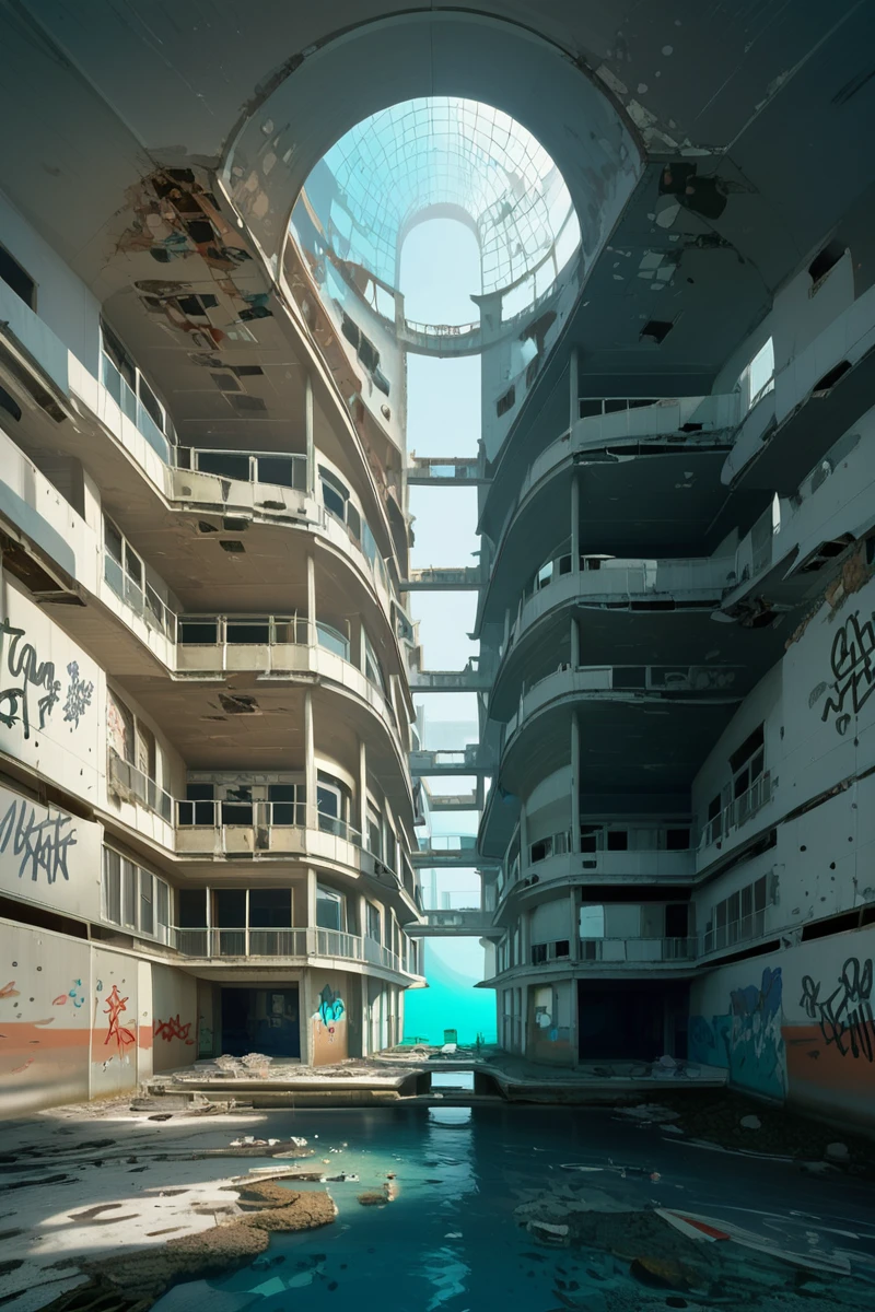 zPDXL2, score_9, score_8_up, score_7_up, <lora:AbandonedArchitecture_epoch_10:1>, abandoned buildings,
school, overtaken by the sea, graffiti, day