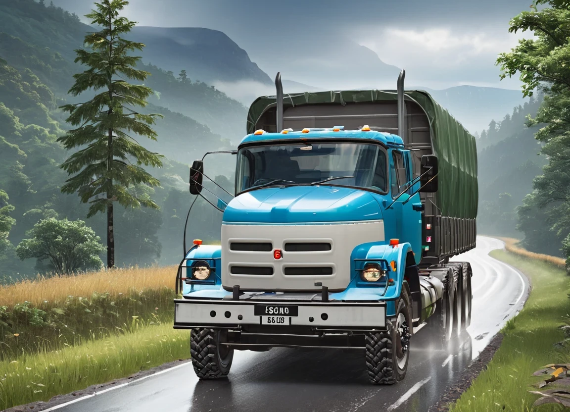 obc13 Truck <lora:13_vehicle_obc13:1.0> on a road,
outside, fallacious,
nature at background, professional, realistic, high quality,
Sunny with light rain, <lora:general_vehicle:-0.05>